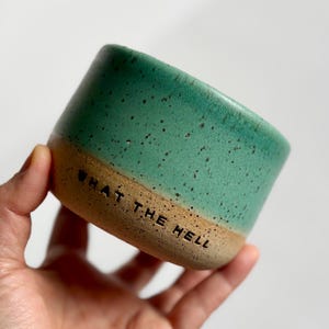 MADE TO ORDER | Personalized Ceramic Mug | Handmade Stoneware Coffee Cup | Wheel Thrown Speckled Mug | Modern Pottery Latte or Tea Cup