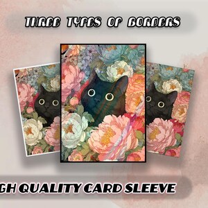 Bloem - Hidden Cat Mtg-kaarthoezen, Mtg-hoezen mat, topkwaliteit en gedetailleerde magische kaarthoezen, kunstkaarthoezen