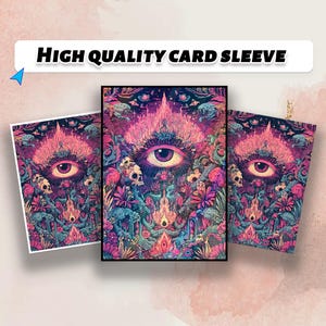 Fundas para cartas de Mtg de Enchanted Eye World, fundas mate para cartas de Mtg, fundas de alta calidad y detalladas, fundas artísticas para cartas de Mtg.