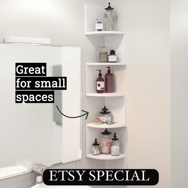 Best Seller 5-Tier Corner Wall Shelves - Elegant Tiered Storage Solution