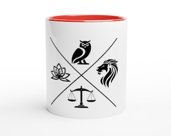 Stoic Graphic 11oz Ceramic Mug with Colour Inside