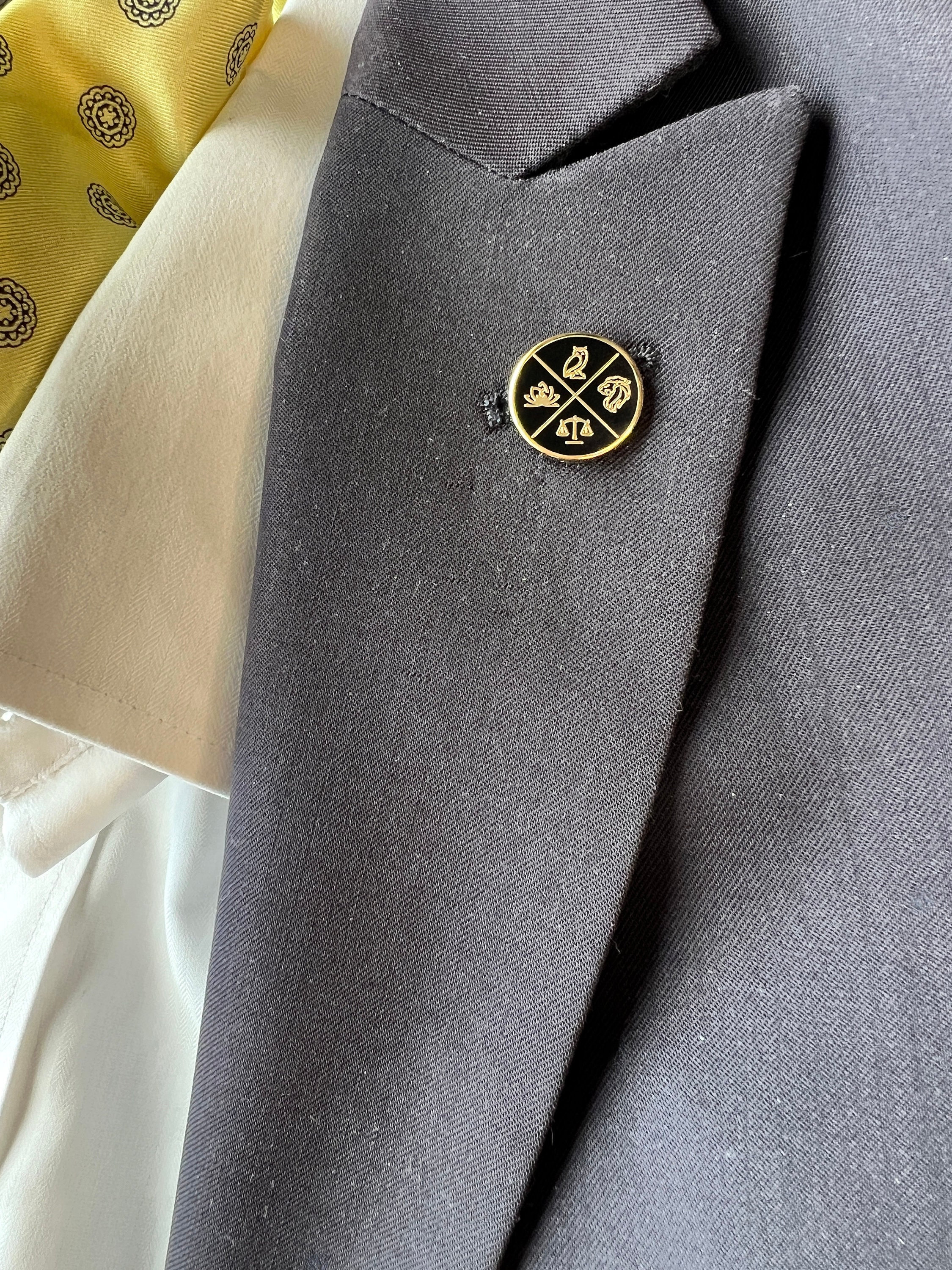 Hard Enamel Stoic Virtues Pin (Cloisonné)
