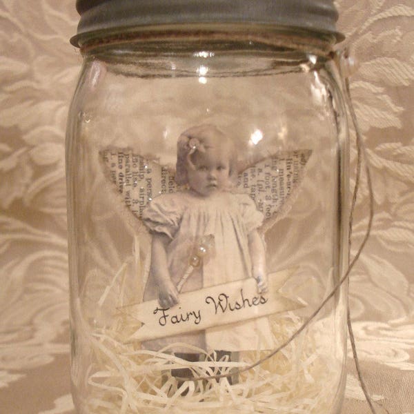 PDF Fairy in a Jar Tutorial no shipping cost immediate download