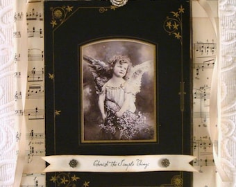 PDF Angel Canvas Collage Assemblage Tutorial no shipping cost