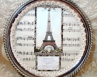 PDF Silver Plate French Collage Tutorial no shipping cost