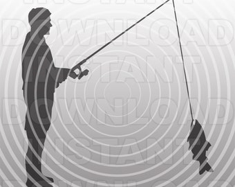 Download Man Fishing Svg Etsy