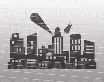 wallpapers Gotham City Skyline Svg gotham city svg etsy