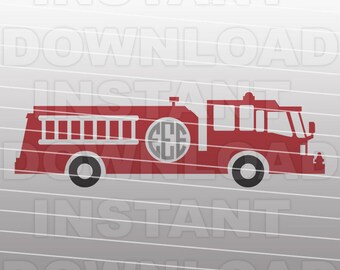 fire truck die cut etsy