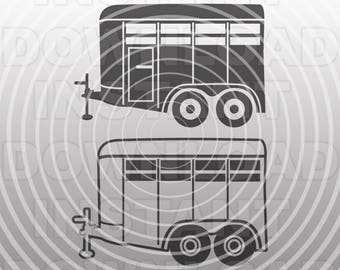 Download Horse Trailer Svg Etsy