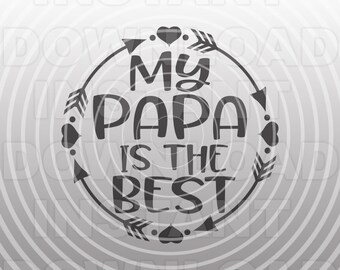 Download Best papa svg | Etsy