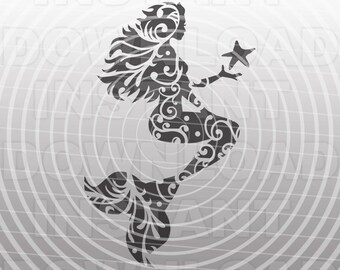 Download Fancy Mermaid Svg Etsy