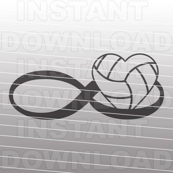 Download Volleyball SVG File Volleyball Heart svg Infinity Symbol ...