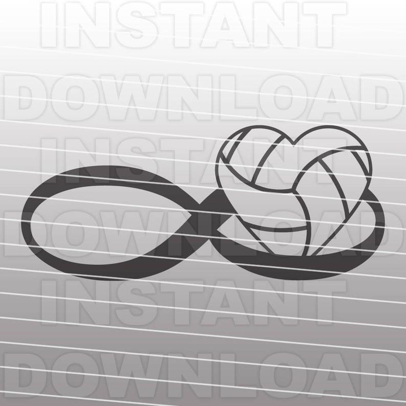 Download Volleyball SVG File Volleyball Heart svg Infinity Symbol ...
