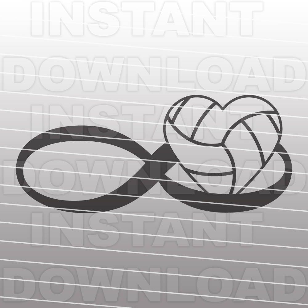 Download Volleyball SVG File Volleyball Heart svg Infinity Symbol ...