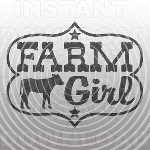 Fille de ferme avec fichier SVG de veau, bétail Show SVG, svg de spectacle agricole -Vector Art Commercial/Personal Use- Cricut,Silhouette Cameo,vinyl svg