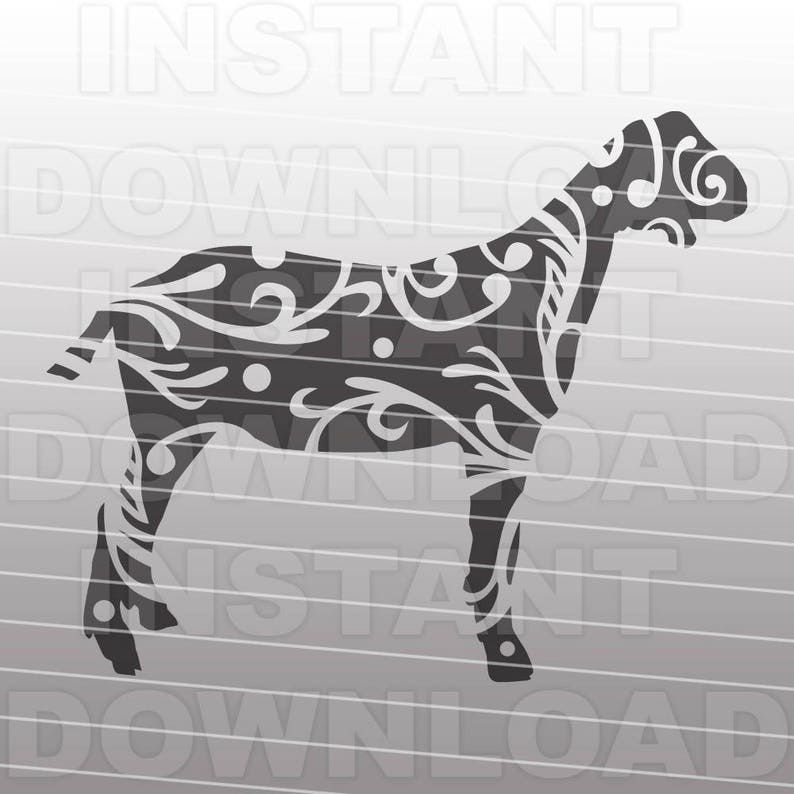 Download Fancy Decorative Ornate Show Goat SVG FileStockshow SVG | Etsy