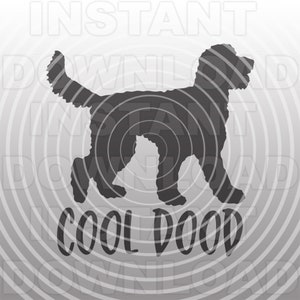 Fichier SVG Goldendoodle, Labradoodle SVG, Cool Dood SVG -Vector Art Commercial &Utilisation personnelle- Cricut Air,Cameo,Silhouette,Fichier coupé,Fichier vinyle