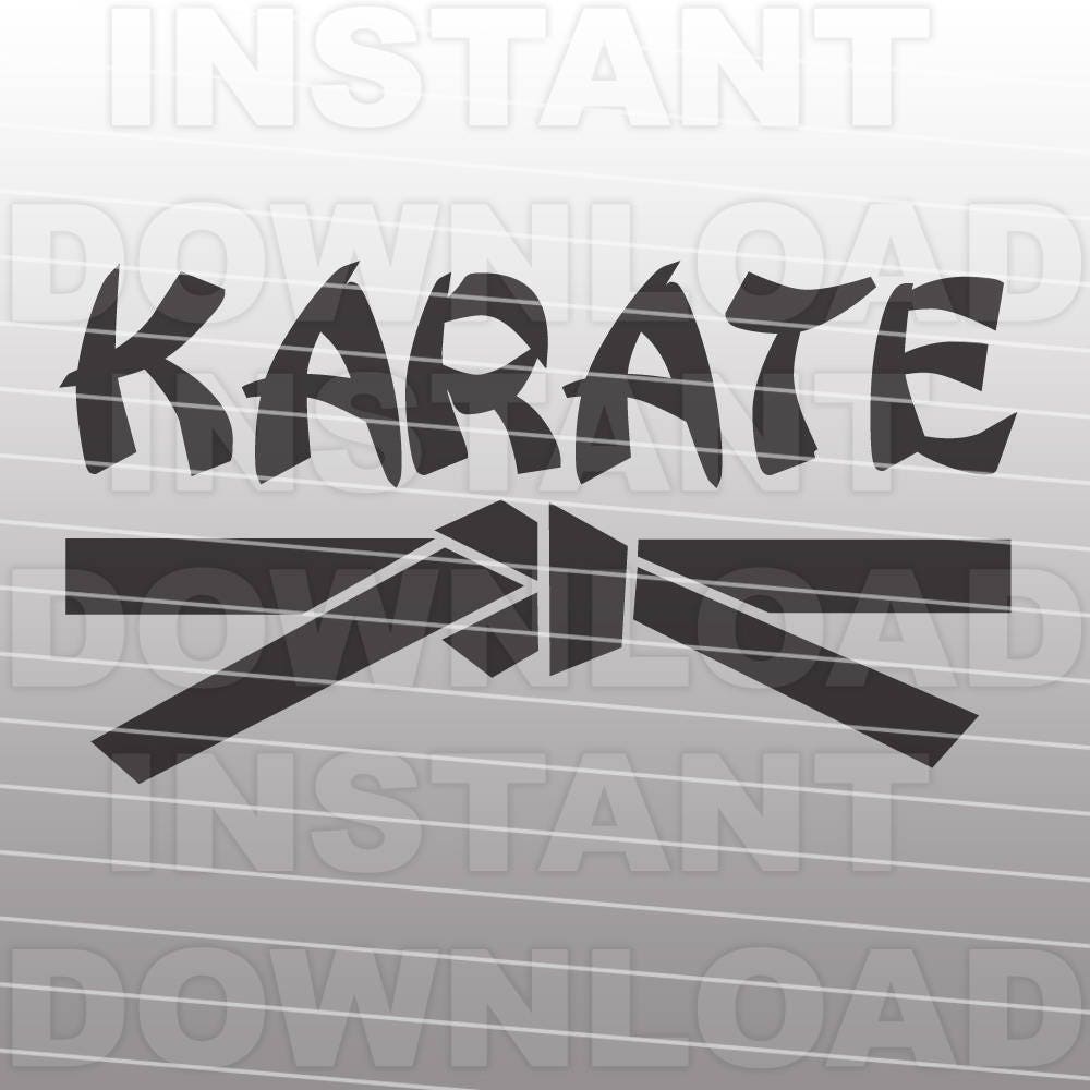 Download Karate Svg File Martial Arts Svg File Black Belt Svg Cutting Template Vector Clip Art For Commercial Personal Use Cricut Cameo Silhouette