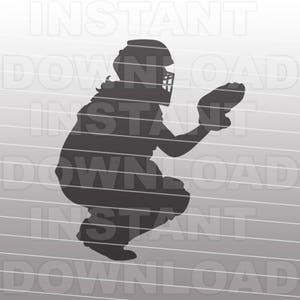 Fastpitch Softball Catcher SVG File,cricut svg,silhouette svg,svg cuts,cuttable svg,svg cut file,vector svg,vinyl file,tShirt svg