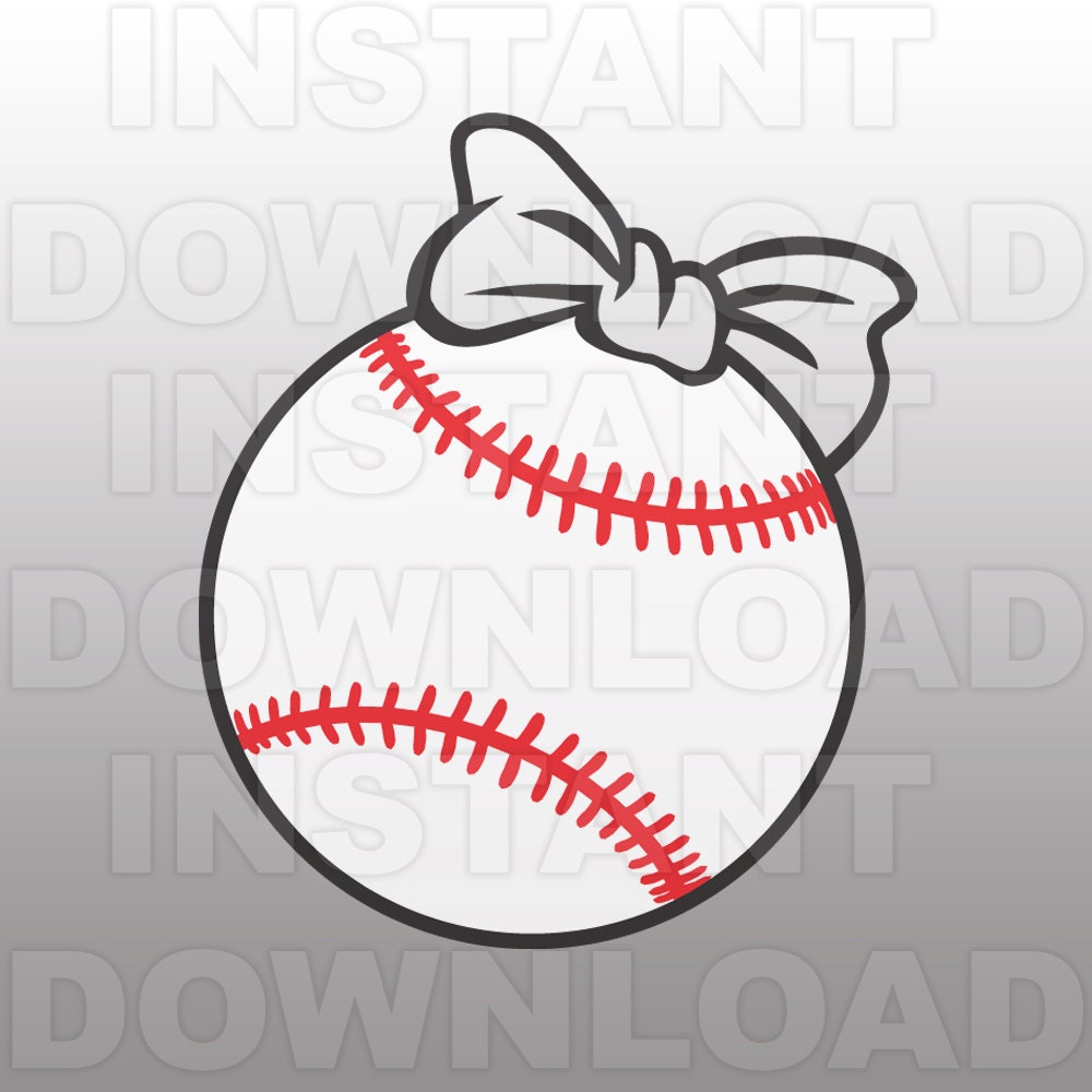 Buy Softball With Bow SVG File Cutting Template-clip Art for Online in ...