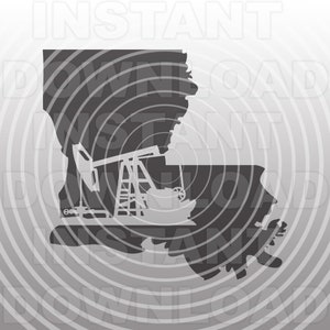 Louisiana Oil Pipeline Pumpjack SVG File,Oilfield SVG,Pipeline svg -Vector Art Commercial & Personal Use-Cricut,Cameo,Silhouette,Vinyl Decal