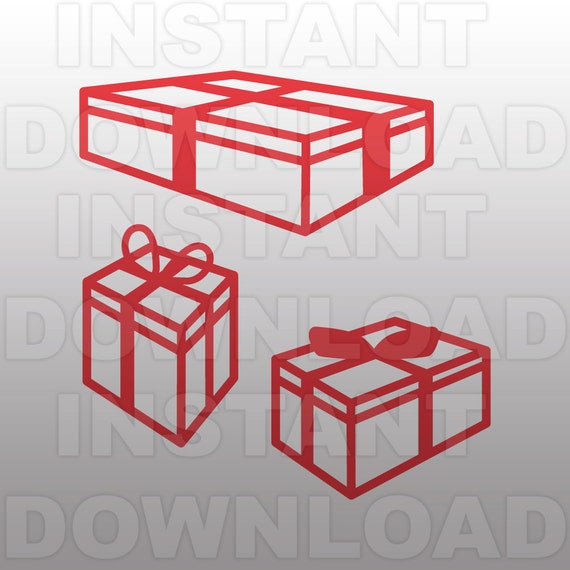 Download Gift Boxes Svg File Presents Svg File Christmas Svg File Die Etsy
