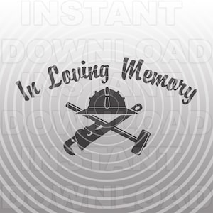 Dans Loving Memory Roughneck fichier SVG, champ pétrolifère SVG, plate-forme pétrolière SVG-Vector Art Commercial & Personal Use-Cricut, Silhouette, Cameo, décalque de vinyle