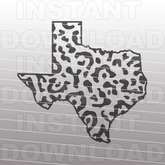 Download Free Texas Leopard Print Svg Filetexas State Outline Svg Etsy Best Free SVG Cut Files
