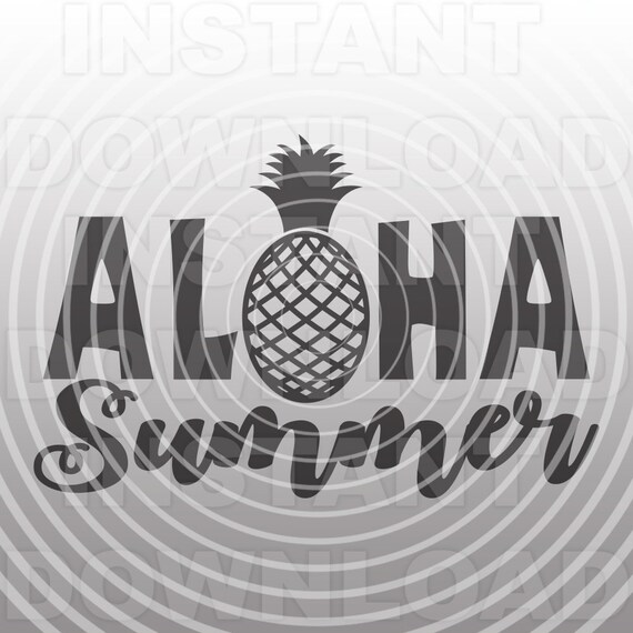 Download Aloha Summer Svg Filebeach Summer Vacation Word Art Quote Etsy
