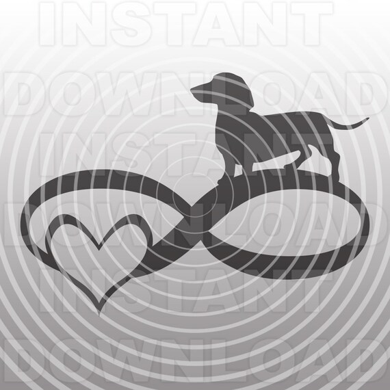 Download Infinity Love Dachshund Svg Fileweiner Dog Svgdaschund Svg Etsy PSD Mockup Templates
