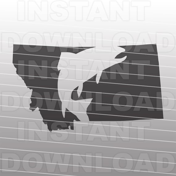 Download Montana Trout Fishing Svg Filetrout Fly Fishing Svgtrout Etsy