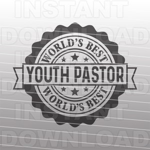 Melhor arquivo SVG de pastor juvenil do mundo, apreciação do pastor juvenil svg - arte vetorial comercial e uso pessoal - cricut, silhueta, cameo, vinil svg