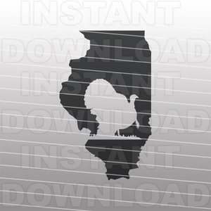 Illinois Turkije jacht SVG-bestand, Turkije SVG-bestand - Vector Clip Art commercieel en persoonlijk gebruik - SVG-bestand voor Cricut, silhouet, cameo, vinyl knippen