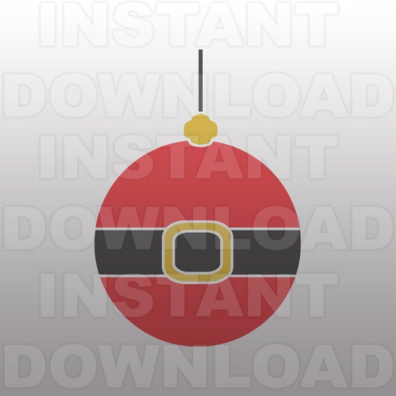 Download Free Christmas Santa Belt Ornament Svg File Commercial Personal Etsy SVG DXF Cut File