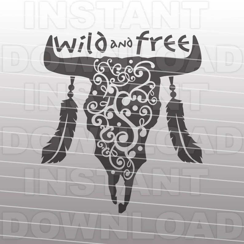 Download Western Svg Filewild And Free Svg Filecow Skull Svg Etsy