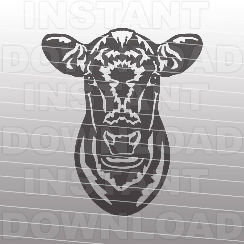 Show Heifer Face SVG File,cow SVG File,show Life SVG File-cutting File- vector Clip Art for Commercial \u0026 Personal Use-cricut,cameo,silhouette - Etsy, image size:1000x1000