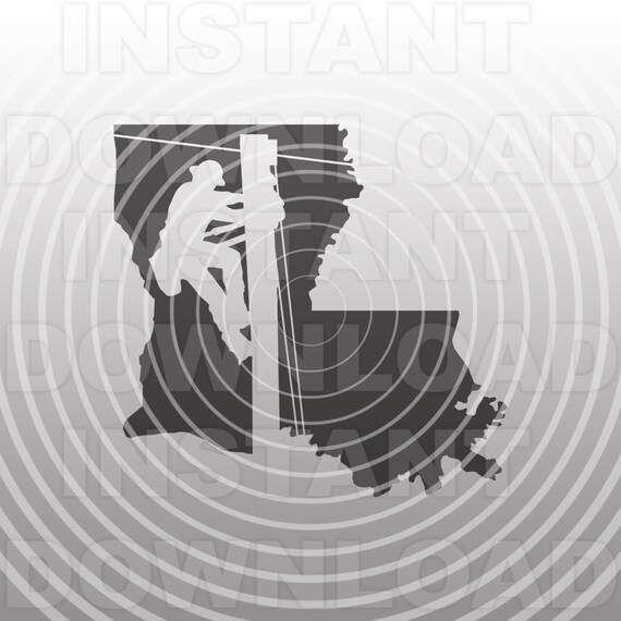 Download Louisiana Lineman Svg Fileelectrical Lineman Svglineworker Etsy