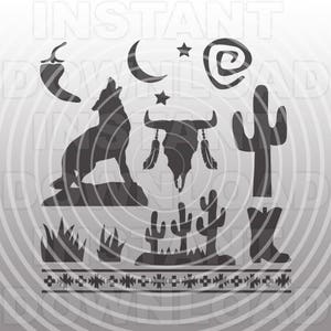 Bundle SVG du sud-ouest, fichier SVG indien, fichier SVG du sud-ouest, western svg-vector clipart pour usage Commercial et personnel-Cricut, camée, Silhouette