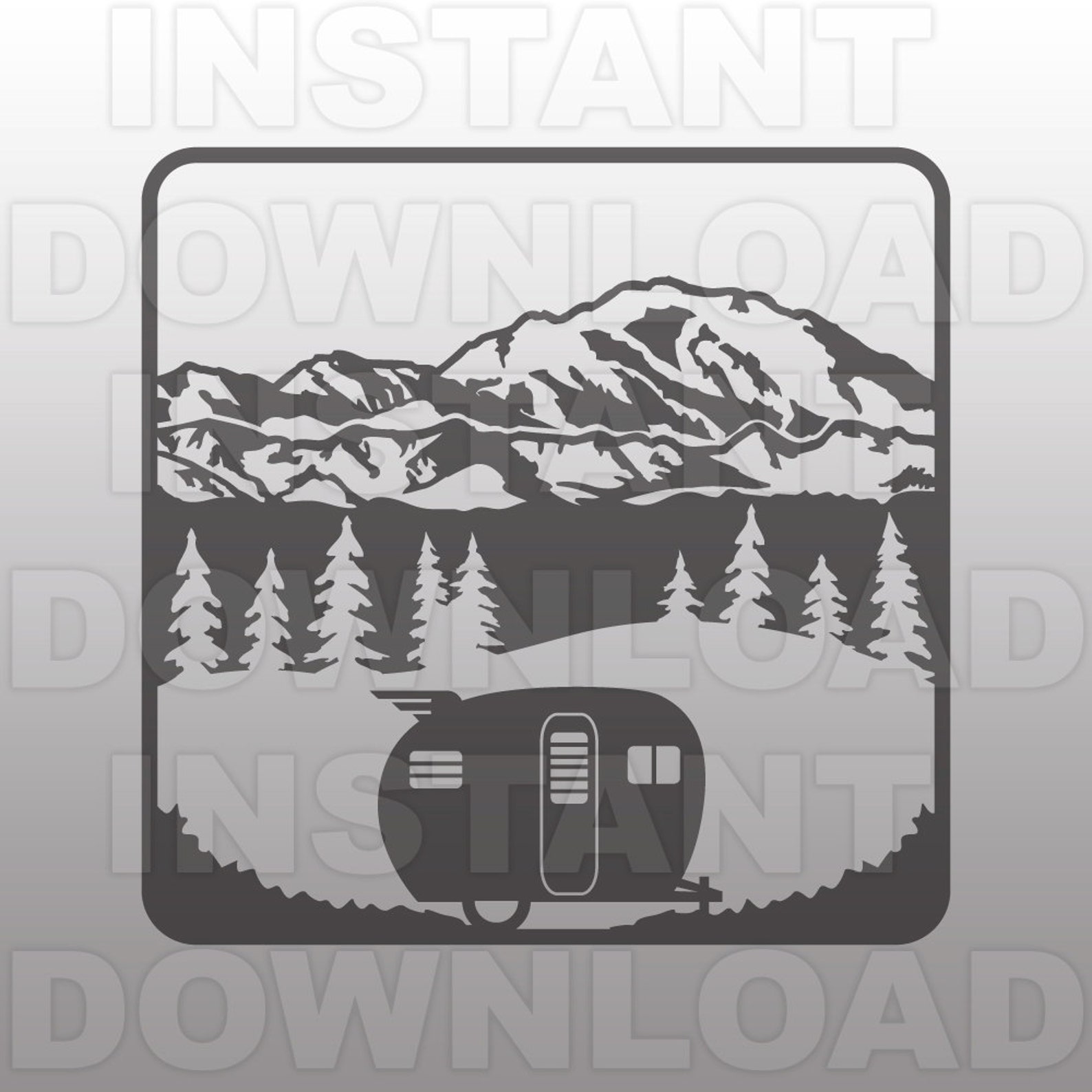 Retro Camper SVG Filecamping SVG Fileshasta Svg-cut - Etsy