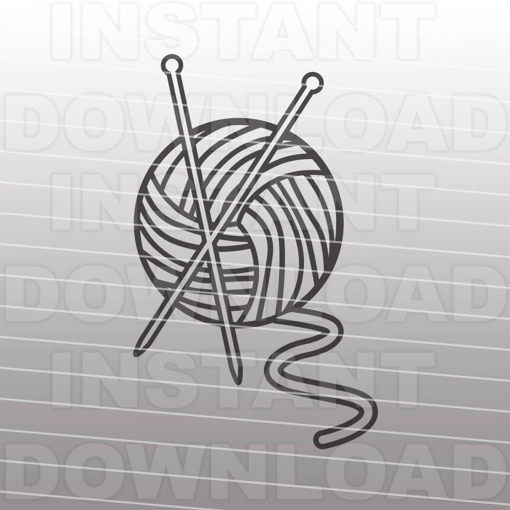Knitter SVG FileKnitting SVG FileCrafter SVG FileVector Etsy