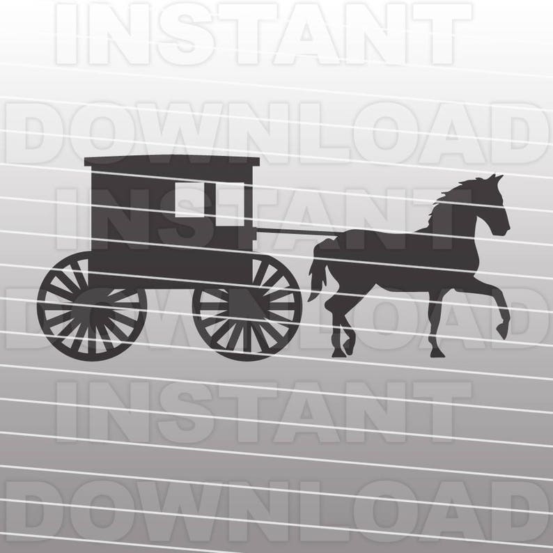 Amish Buggy SVG Fileamish SVG Filefarming SVG Filevector Etsy