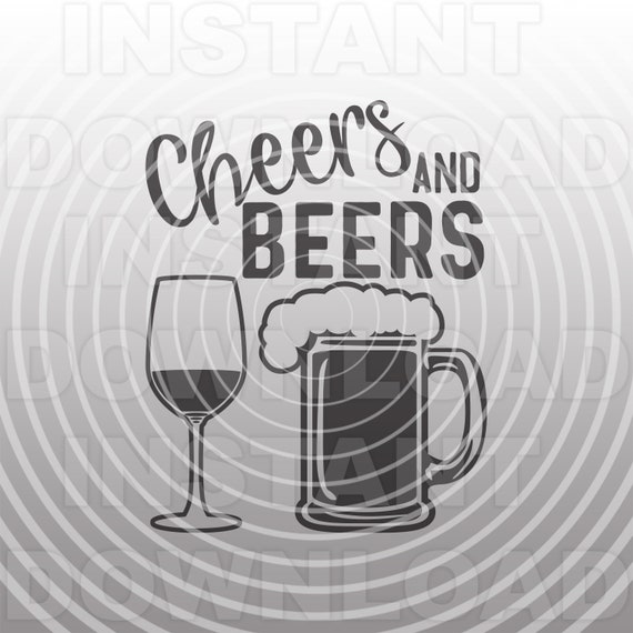 Download Free Cheers And Beers Svg Filebeer Mug Svgwine Glass Svg Vector Etsy SVG Cut Files