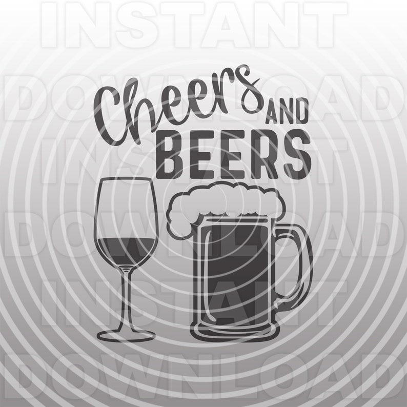 Download Cheers and Beers SVG FileBeer Mug svgWine Glass svg Vector ...