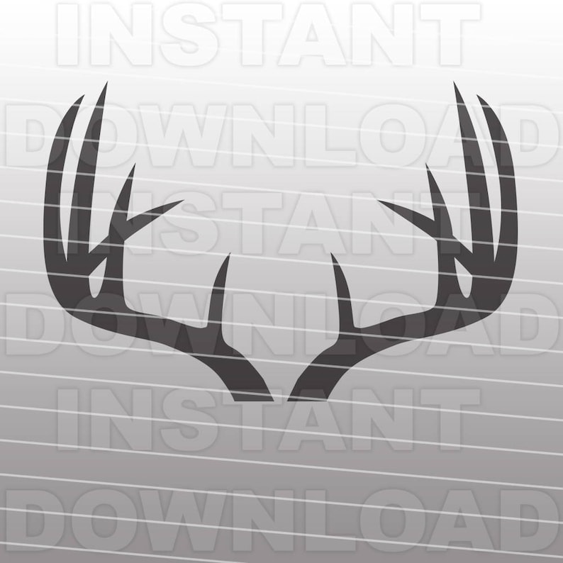 Download Deer Antlers SVG File Cutting Template Silhouette Clip Art ...