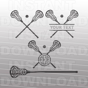 Lacrosse Stick SVG File,Lacrosse Sticks Monogram SVG - cricut svg,silhouette svg,svg cuts,cuttable svg,svg cut file,vector svg,vinyl file