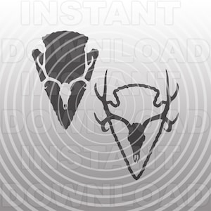 Bogen Jagd SVG-Datei, Pfeilspitze SVG, Maultierhirsch Schädel svg-VectorArt kommerziellen & persönlichen Gebrauch- Cricut,Silhouette Cameo,Vinyl Aufkleber,Vinyl Cut