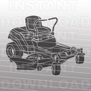 Zero Turn Riding Mower SVG-bestand, grasmaaier SVG, landschapsarchitectuur Business SVG - Vector Art commercieel/persoonlijk gebruik - Cricut, Cameo, silhouet, vinyl