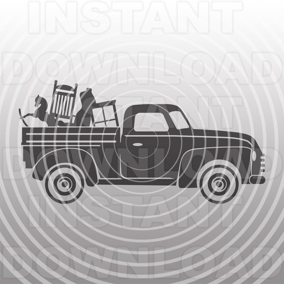 Download Junk Truck Svg Filevintage Antique Old Truck Svg Vector Art Etsy