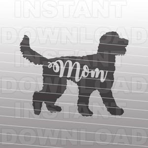 File in formato SVG Goldendoodle mamma, Labradoodle mamma SVG, cane da salvataggio in formato SVG - arte vettoriale commerciale e uso personale - Cricut, Cameo, Silhouette, file di taglio