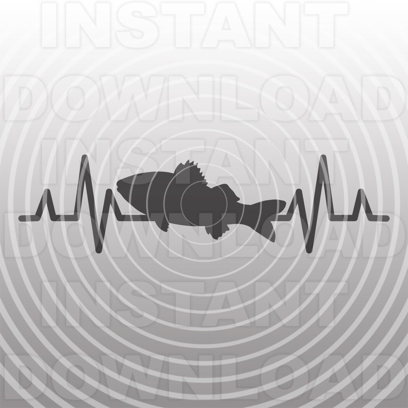 Download Walleye Fishing Fisherman EKG Heartbeat Pulse SVG File ...